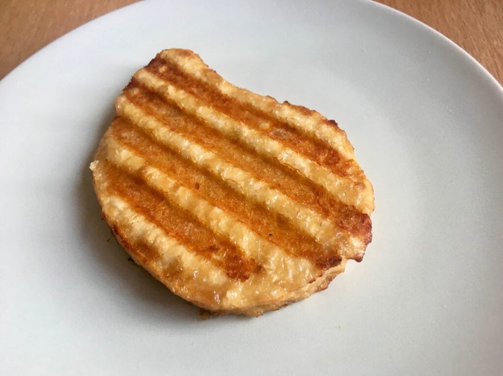 Gegrilltes vegetarisches Steak Kontaktgrill