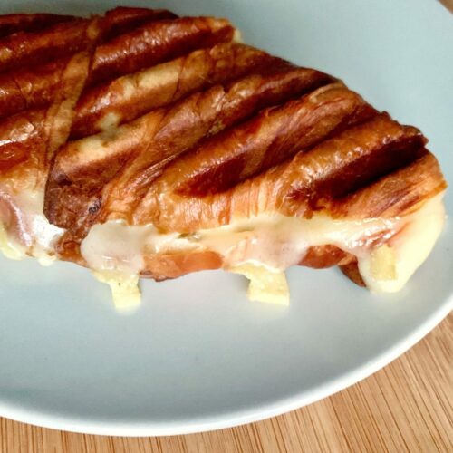 Kontaktgrill Rezept Gegrilltes Käse Croissant