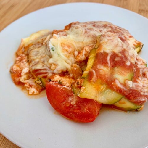 OptiGrill Backschale Rezept Zucchini Ravioli Parmesan Ricotta Füllung