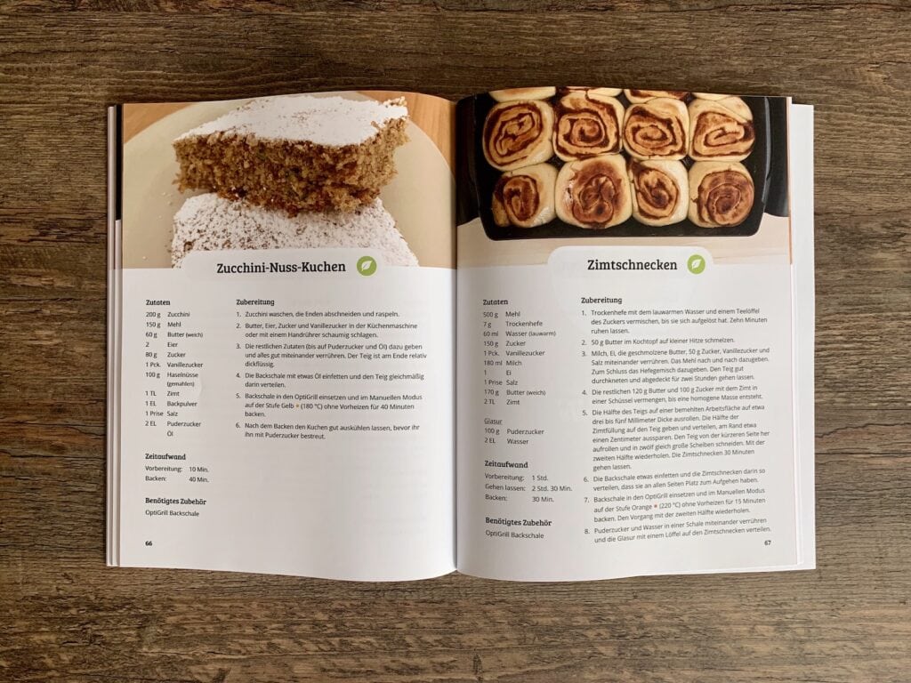 OptiGrill Rezeptbuch: Kuchen und Desserts