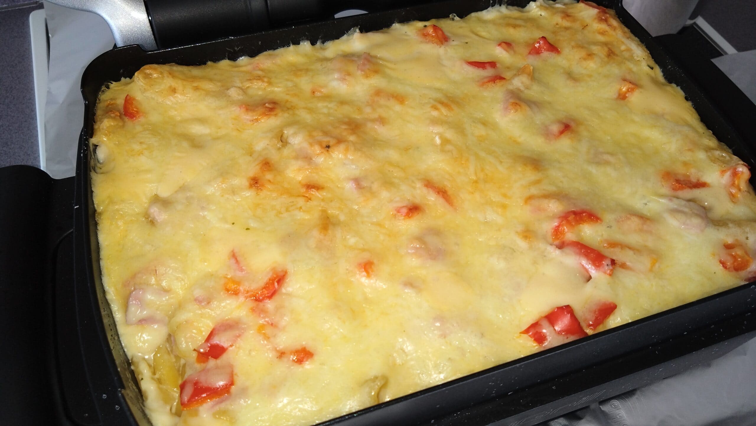 Nudel-Schinken-Gratin
